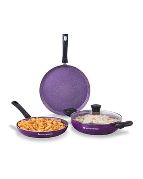 wonderchef Tivoli Induction Bottom Non-Stick 4-Piece Cookware Set-picture-11
