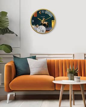 random Graphic Print Plastic Wall Clock-picture-44