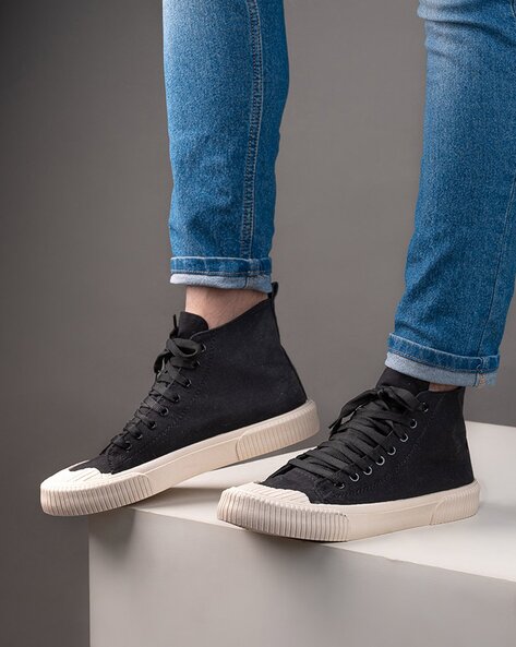 Buy Black Sneakers for Men by Styli Online