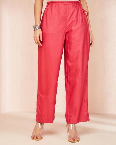 Women Pants with Drawstring Waist Price in India