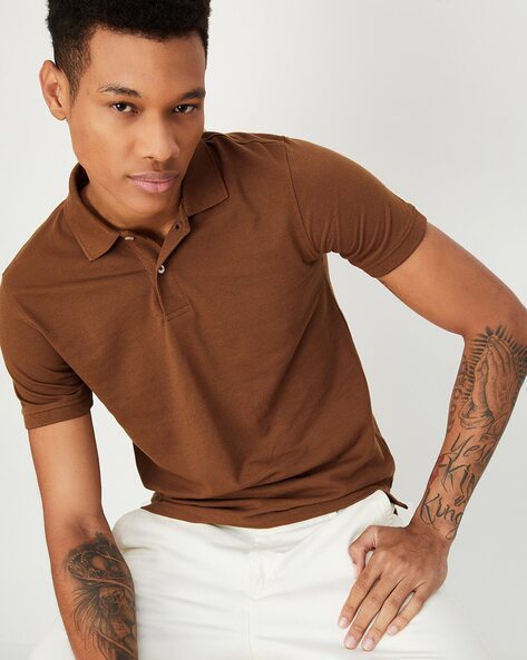 Men Regular Fit Polo T-Shirt