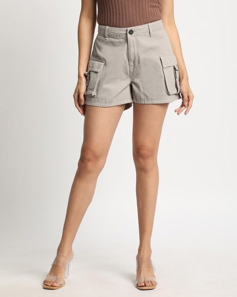 High-Rise Shorts with Insert Pockets