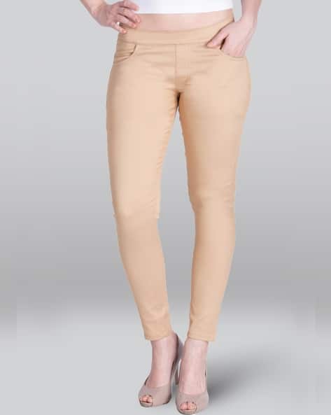 Buy Beige Jeans Jeggings for Women by LYRA Online