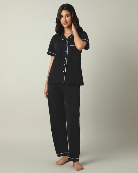 Amante Women Shirt & Pyjamas Set