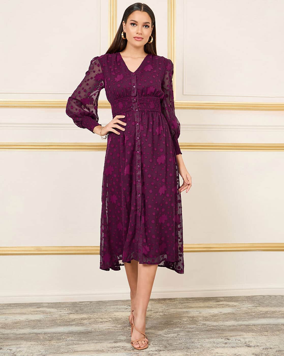 princess polly baby blue dress Burgundy Floral Printed Muslin A-Line Dress 3XL