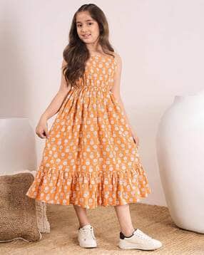 pspeaches Floral Printed Empire Dress with Shrug-picture-35