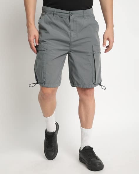 Buy Iron Grey Shorts & 3/4ths for Men by BENE KLEED Online | Ajio.com