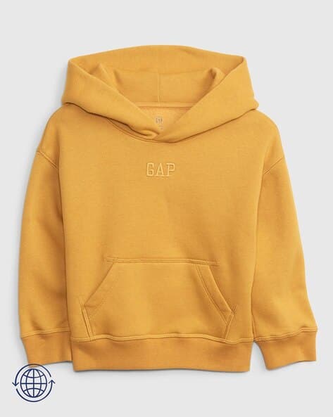 Logo Embroidered No-Zip Hoodie