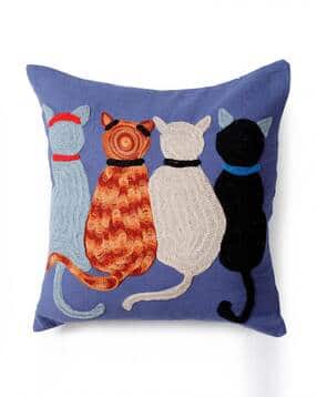 Embroidered Cushion Cover 16" x 16"-image-20