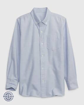gap kids Cotton Shirt with Button-Down Collar-picture-11
