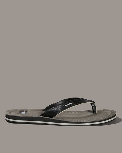 Woodland Men Thong-Strap Flip-Flops