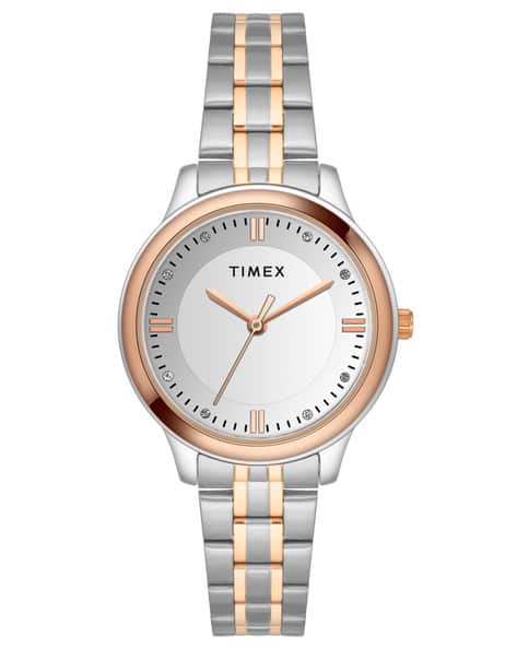Timex Women Analogue Watch with Metal Strap-TWEL149SMU03