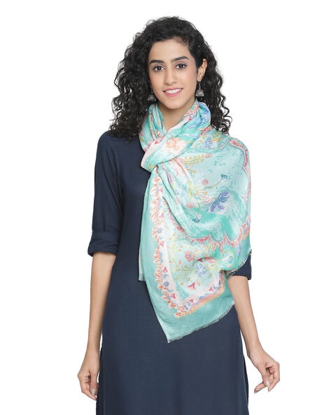 Women Floral Printed Stole Price in India