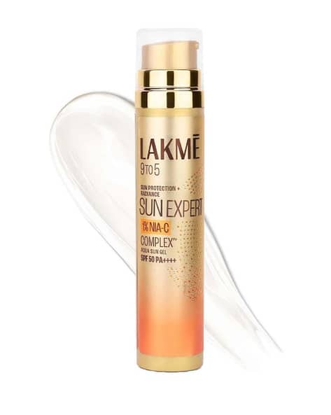 LAKME 5 Percent Niacinamide & Vit C Water-Light Sunscreen Gel Spf 50 Pa++++for Oily Skin 2X Glow (56 G)