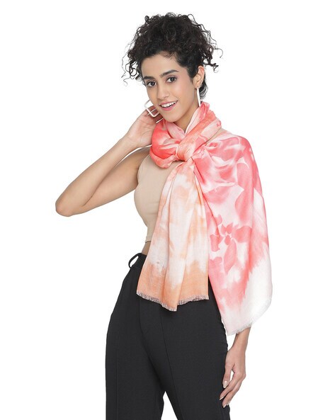 Women Water Lily Printed Stole Price in India