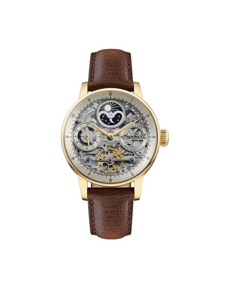 Buy Ingersoll I07704 Water-Resistant Analogue Watch Gold Color