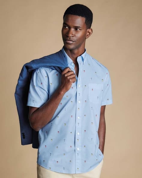 Buy Blue Shirts for Men by CHARLES TYRWHITT Online
