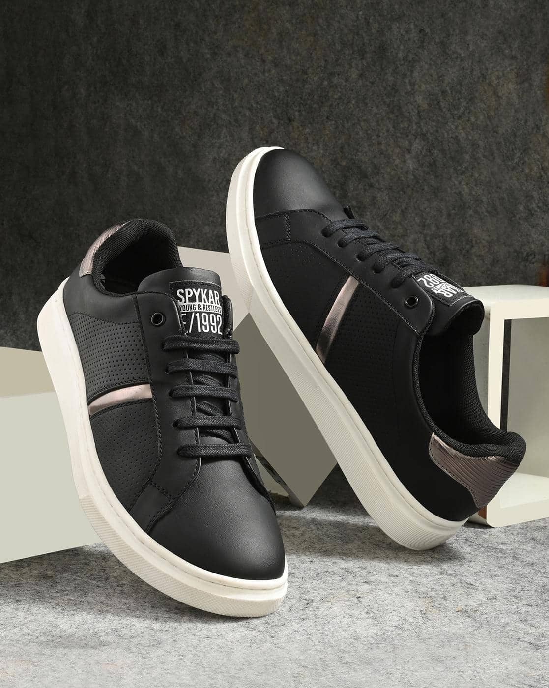 Buy Black Sneakers for Men by SPYKAR Online