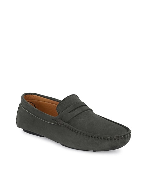JOHN KARSUN Men Round-Toe Slip-On Loafers