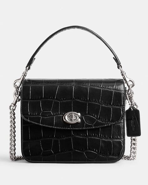 Coach Ergo Pleated Crossbody BLK 12249 Coach Ergo Black Leather 