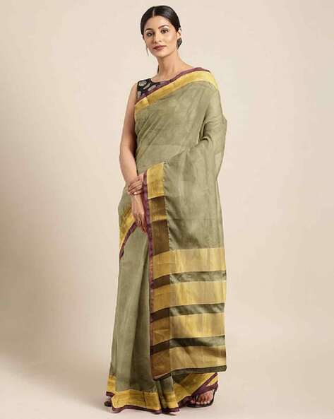 ARRIVA FAB Women Woven Saree with Zari Border