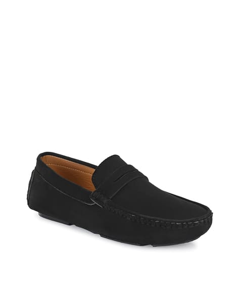JOHN KARSUN Men Round-Toe Slip-On Loafers