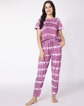 beebelle Women Printed T-Shirt & Pyjamas Set-picture-41