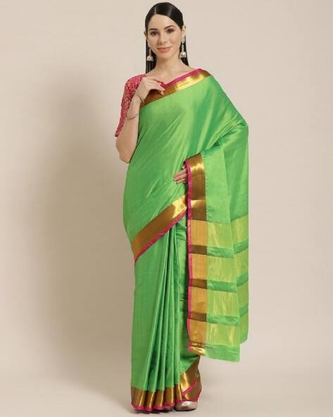 ARRIVA FAB Women Woven Saree with Zari Border