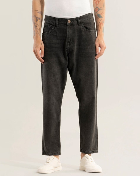 Lightly washed Low-Rise Relaxed Fit Jeans