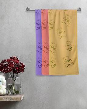 fabinaliv Set of 3 Printed Bath Towels 43" x 22"-picture-35