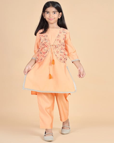 MISBIS Abstract Print 3-Piece Kurta Set