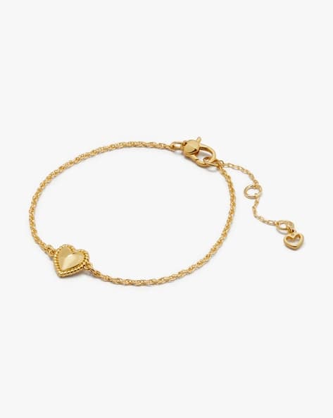 Buy KATE SPADE Heart of Gold ID Bracelet Gold Color Women AJIO