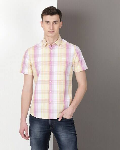 Buy Multicoloured Shirts for Men by INDO Cotton Online