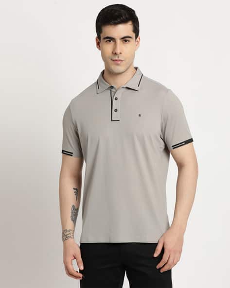 Men Slim Fit Cotton Polo T-Shirt