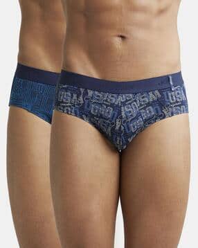 jockey Pack of 2 Printed Briefs with Elasticated Waistband-picture-10