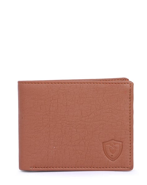 Keviv Men Logo Embossed Bi-Fold Wallet