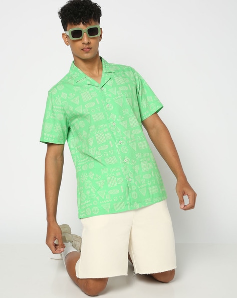 Men Printed Regular Fit Shirt