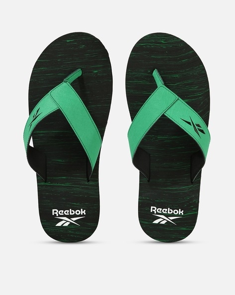 Buy Green Flip Flop Slippers for Men by Reebok Online Ajio