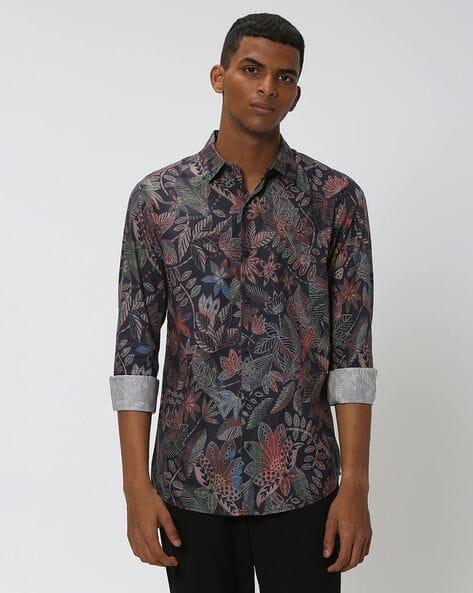 Paisley Shirt Mufti Jeans Shirts MUFTI Urban Micro Floral Printed
