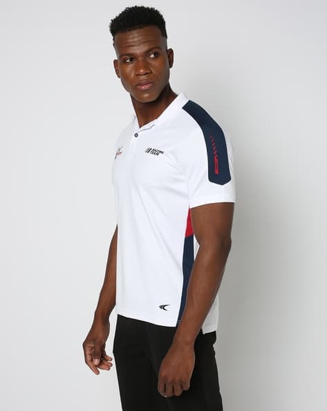 Buy PERFORMAX Men MotoGP Regular Fit Polo T-Shirt Online | Ajio.com