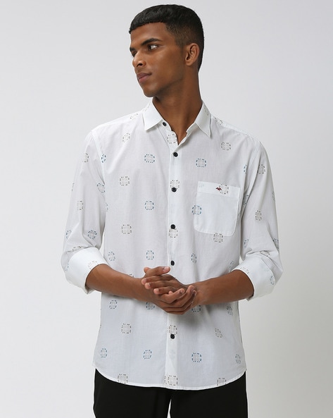 Mufti Men Printed Slim Fit Shirt