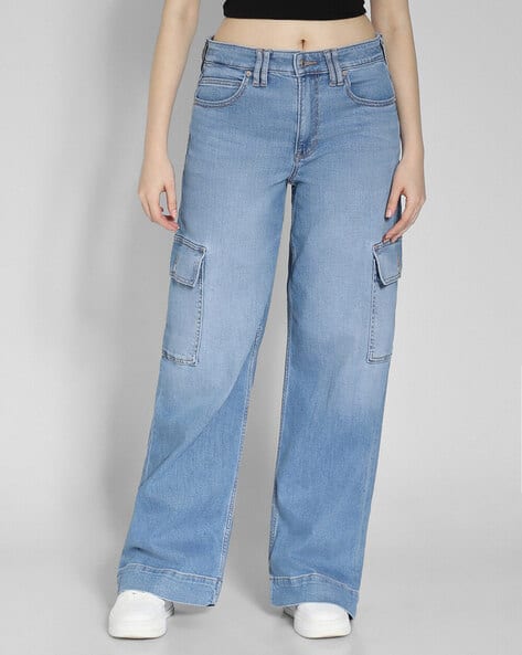 Women Mid-Wash Relaxed Fit Jeans