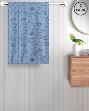 fabinaliv Set of 2 Star Print Bath Towels 43" x 23"-picture-25