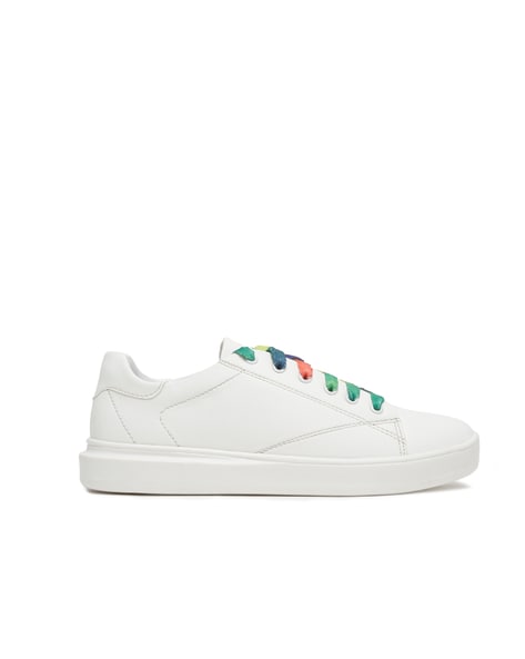 Bruno Manetti Women Round-Toe Lace-Up Sneakers