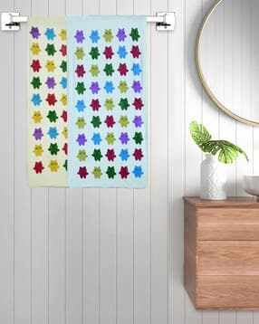 Set of 2 Printed Bath Towels 43" x 22"-image-40