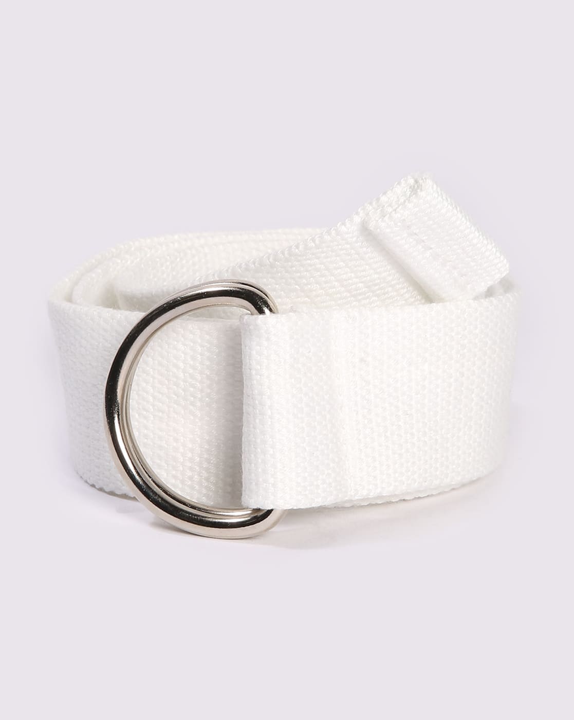 white canvas belt