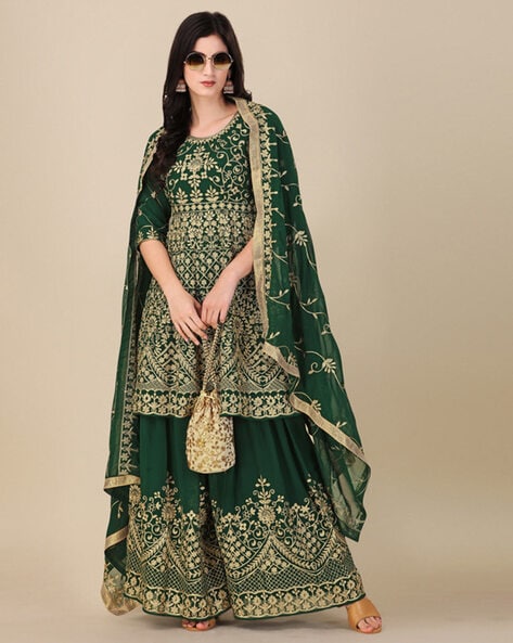 Embroidered Salwar with Dupatta Price in India