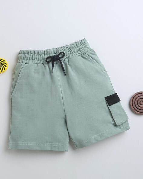 Buy Olive Shorts 3/4ths for Boys by BUMZEE Online