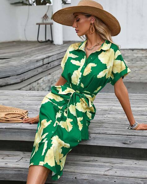 Buy Green Dresses for Women by Yuniqee Online | Ajio.com