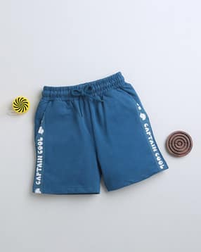 bumzee Boys Typographic Print Cotton Shorts-picture-41